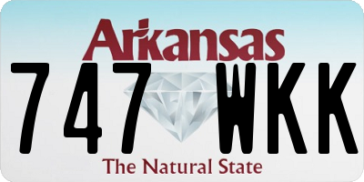 AR license plate 747WKK