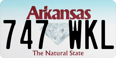 AR license plate 747WKL