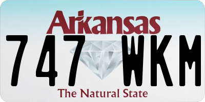 AR license plate 747WKM