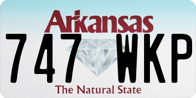 AR license plate 747WKP