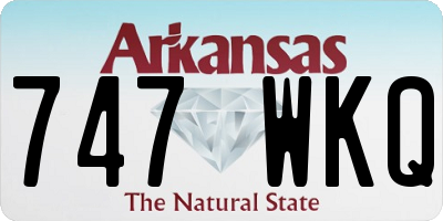 AR license plate 747WKQ