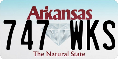 AR license plate 747WKS