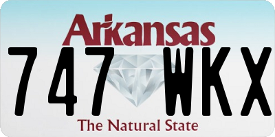 AR license plate 747WKX