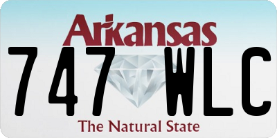 AR license plate 747WLC