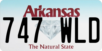 AR license plate 747WLD