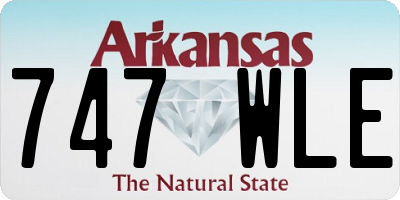 AR license plate 747WLE