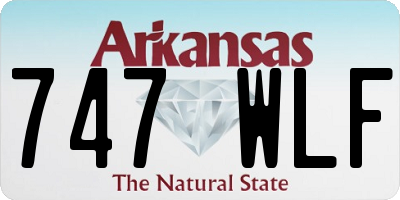 AR license plate 747WLF