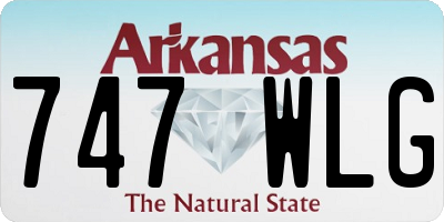 AR license plate 747WLG