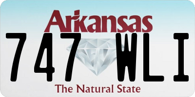 AR license plate 747WLI