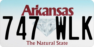 AR license plate 747WLK