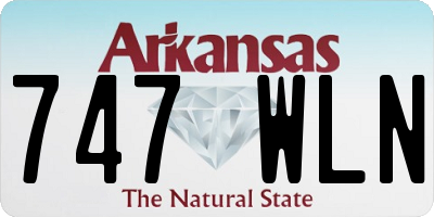 AR license plate 747WLN