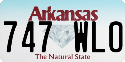 AR license plate 747WLO