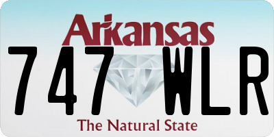 AR license plate 747WLR