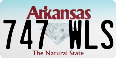 AR license plate 747WLS