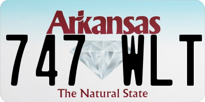 AR license plate 747WLT