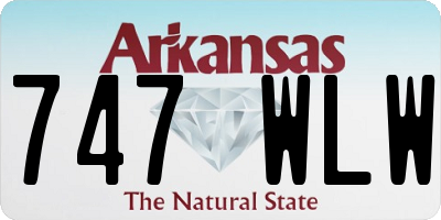 AR license plate 747WLW