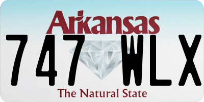 AR license plate 747WLX