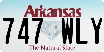 AR license plate 747WLY