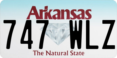 AR license plate 747WLZ