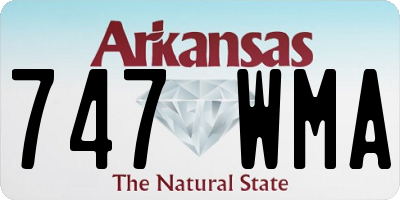 AR license plate 747WMA