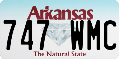 AR license plate 747WMC