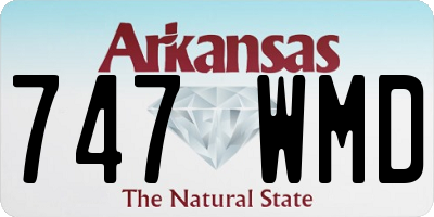 AR license plate 747WMD