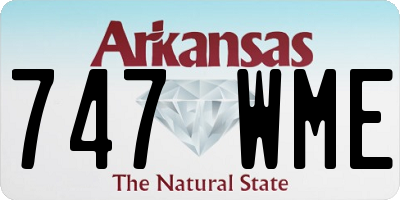 AR license plate 747WME
