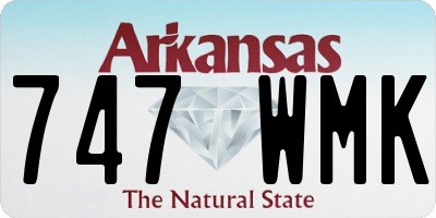 AR license plate 747WMK