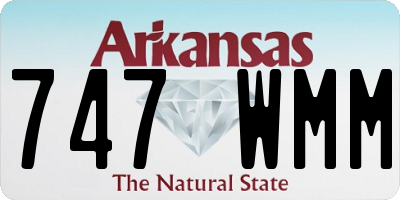 AR license plate 747WMM