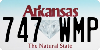 AR license plate 747WMP
