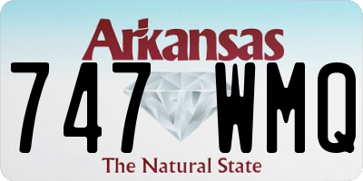 AR license plate 747WMQ