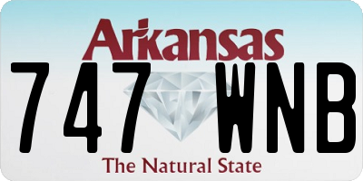 AR license plate 747WNB