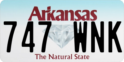 AR license plate 747WNK