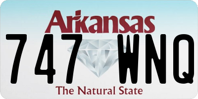 AR license plate 747WNQ
