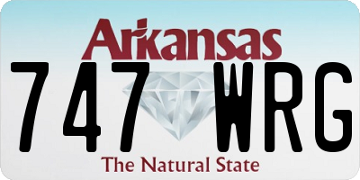 AR license plate 747WRG