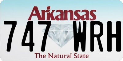 AR license plate 747WRH