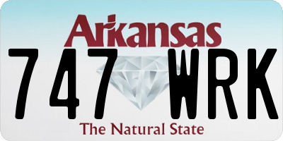 AR license plate 747WRK