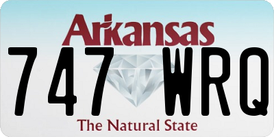 AR license plate 747WRQ