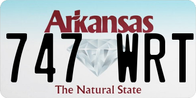 AR license plate 747WRT