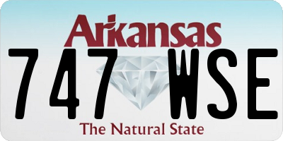 AR license plate 747WSE
