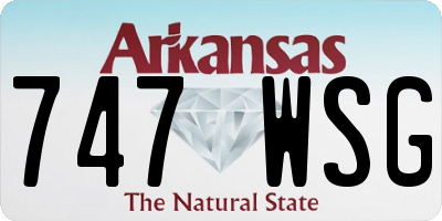 AR license plate 747WSG