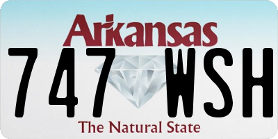 AR license plate 747WSH