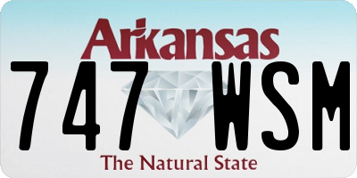 AR license plate 747WSM