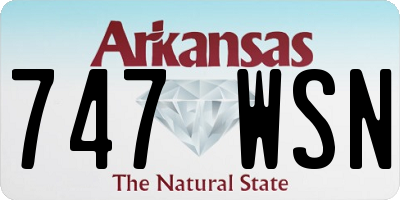 AR license plate 747WSN