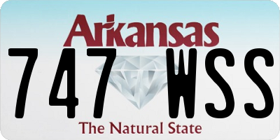 AR license plate 747WSS