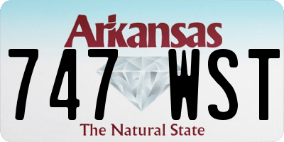 AR license plate 747WST