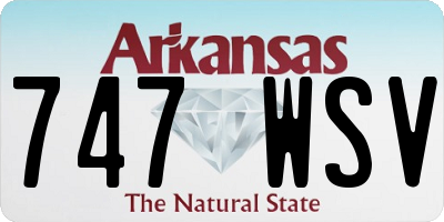 AR license plate 747WSV