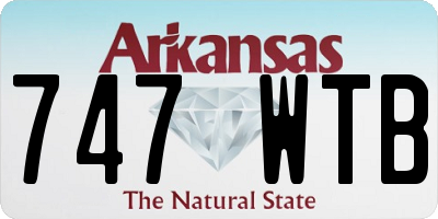 AR license plate 747WTB