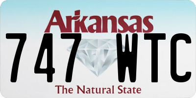 AR license plate 747WTC