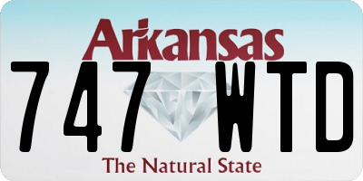 AR license plate 747WTD